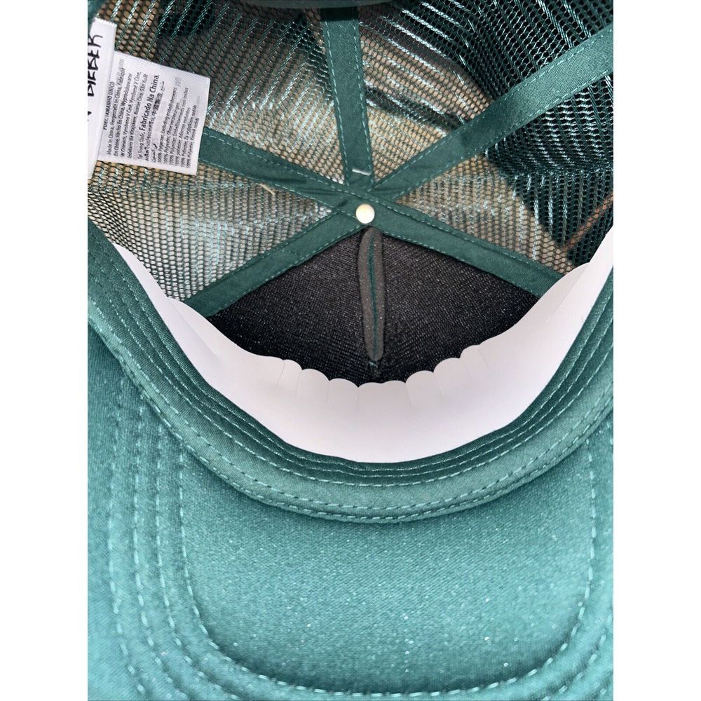 Justin Bieber Trucker Hat Cap Justice Tour Emerald Green Brand New Free Shipping - Picture 5 of 5